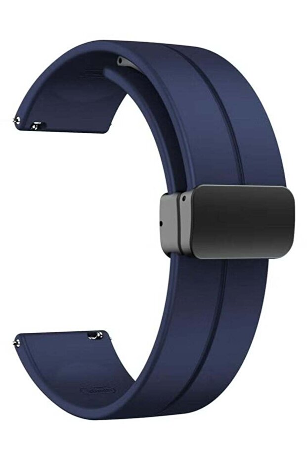 Magnetic Watch Band 22mm for Men – Quick Release Soft Silicone Sport Strap – Skin-Friendly