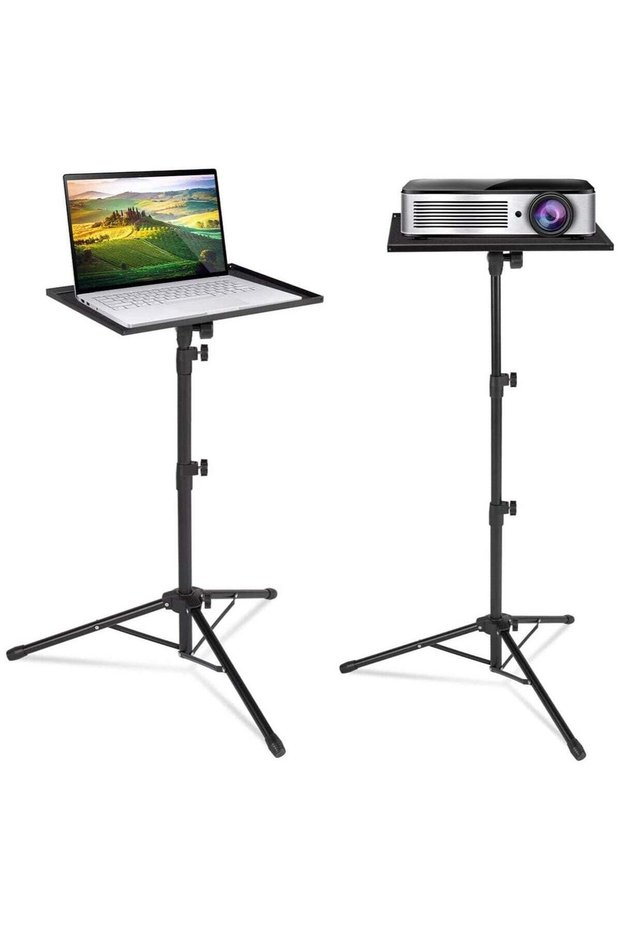 Projector Stand,Laptop Tripod Stand Adjustable Height 17.7 to 47.2 Inch , Portable Projector Stand Tripod for Outdoor Movies