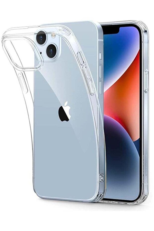 Clear TPU Case for iPhone 15 - Slim, Shockproof, Yellowing-Resistant, Anti-Fingerprint Protection