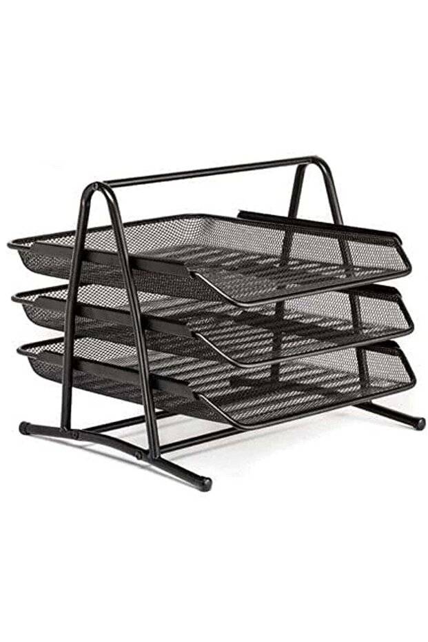 Desk Deposit Tray - 3 Layer, A4,32x26cm, Black