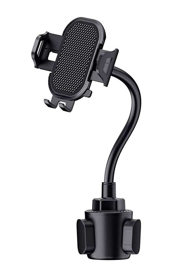 Cup Phone Holder for Car, Adjustable Base, Flexible Gooseneck, Universal Compatible with iPhone, Samsung