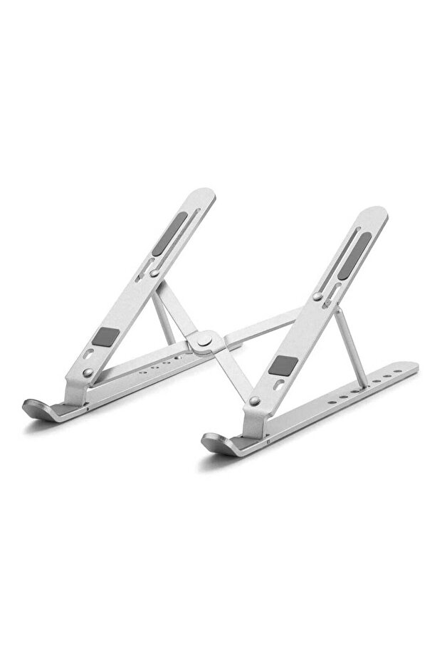 Aluminum Laptop Stand Adjustable Laptop Holder for Desk Foldable Computer Stand 7 Angles Anti-Slip Portable Riser