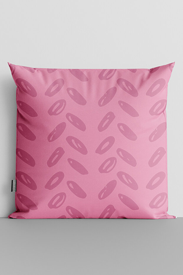 Pink Dots Double-Sided Digital Printed Throw Pillow Cover - 1688