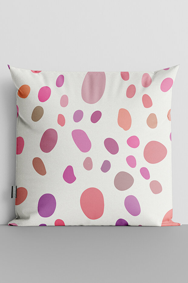Colorful Dots Double Sided Digital Printed Pillow Throw Pillow Cover-523