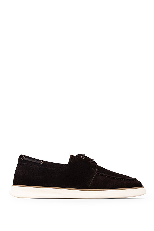 Men's Genuine Leather Brown Suede Casual Shoes