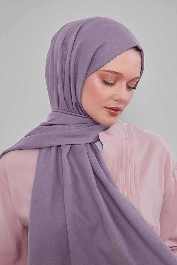 شال تينسل مسطح بلون أرجواني غامق