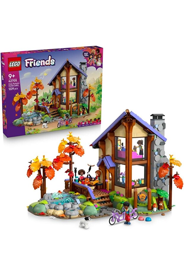 Friends Cosy Autumn Forest Cabin, 1229 Pieces