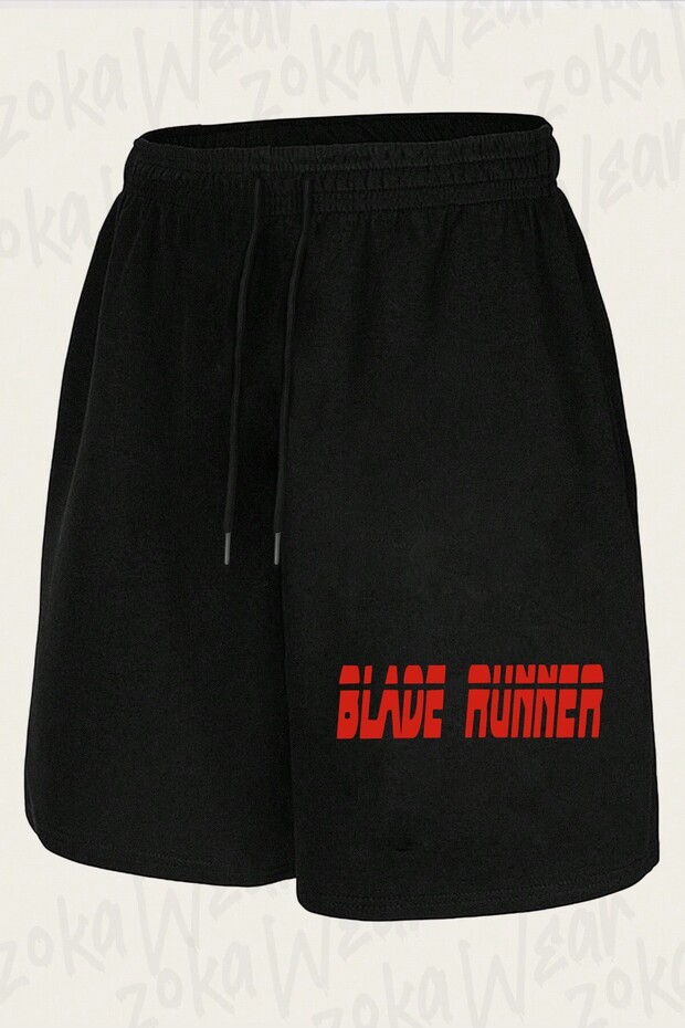 شورت مطبوع بتصميم شعار Blade Runner للجنسين