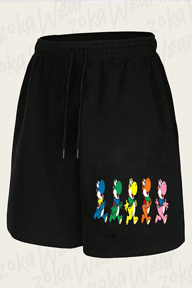Unisex the Grateful Yoshi's Design Printed Shorts