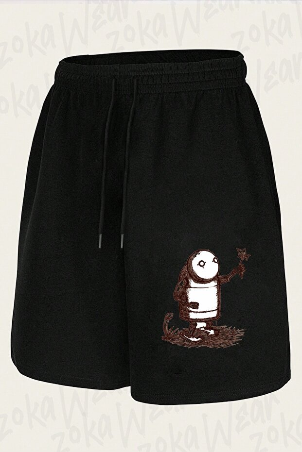 Unisex Nier Automata Robot Design Printed Shorts