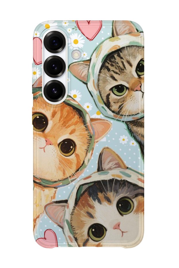 Samsung Galaxy S23 Compatible Printed Transparent Phone Case |   Collection: Kawaii Cat