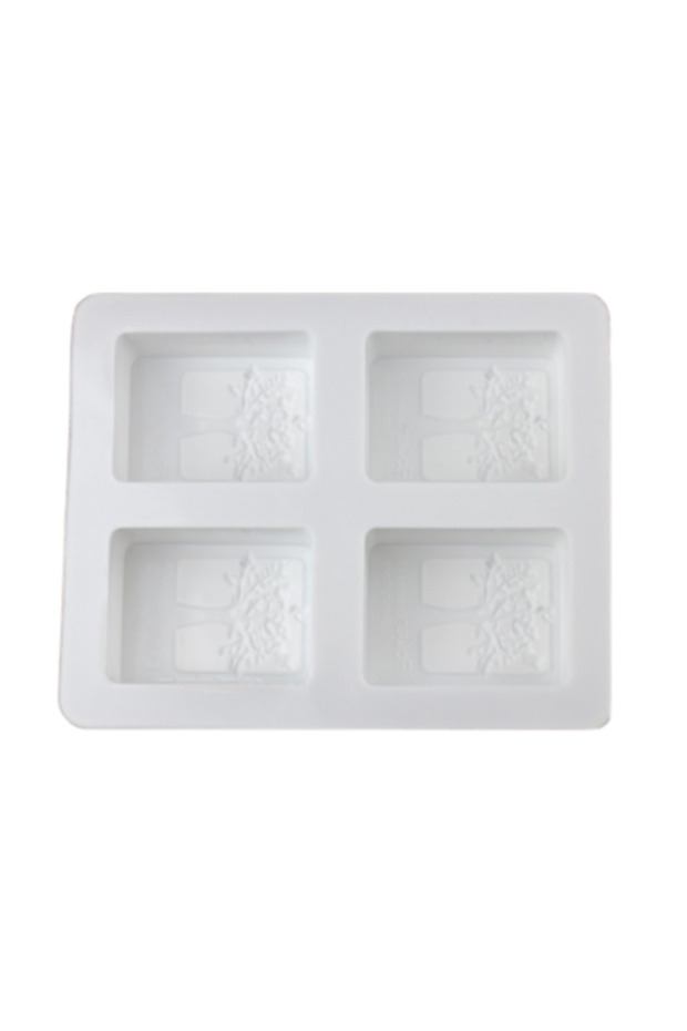 Tree soap mold, 4 cavities
