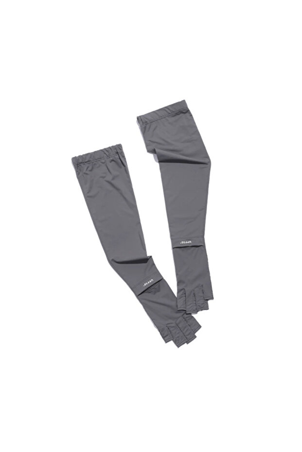 One Size GRAY Summer Thin Sun-protective Sleeve Men Anti-UV Arm Sleeves for Driving Cycling Male Arm