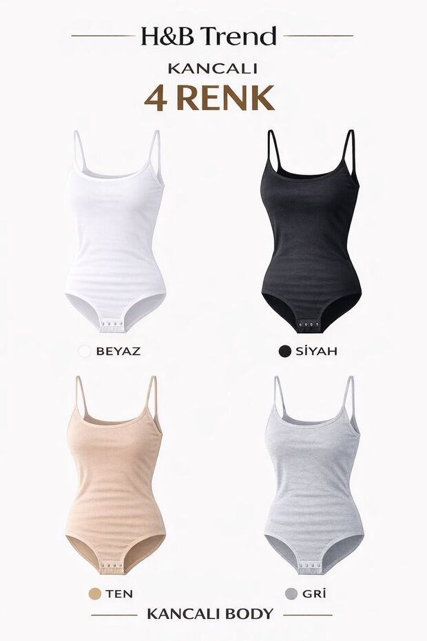 Cotton Zibin Body with Ip Straps and Hooks, 4 Color Options
