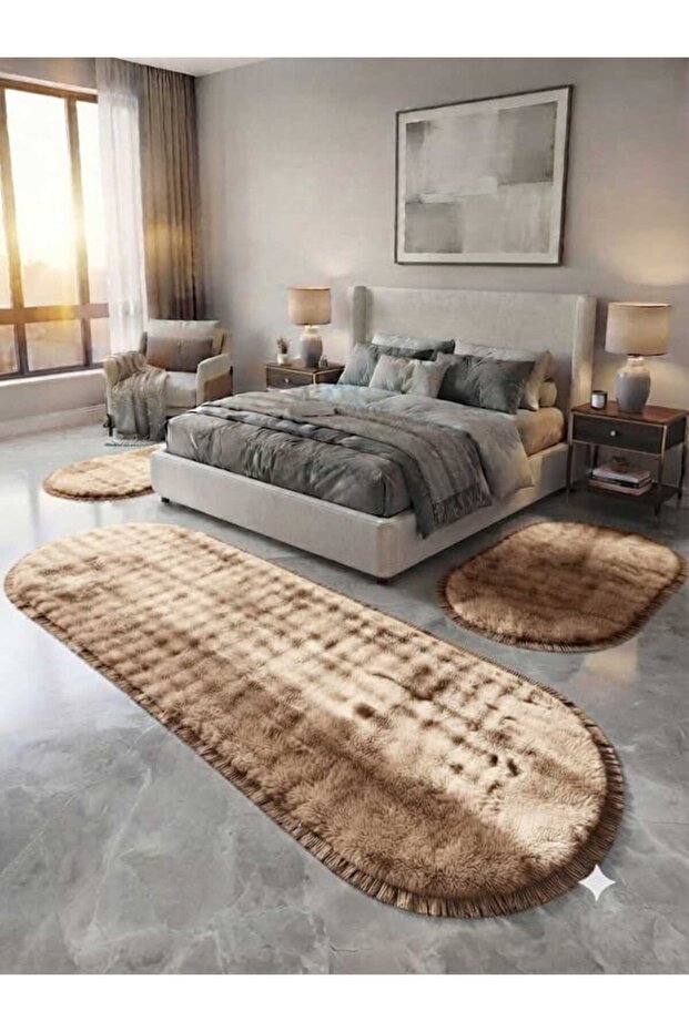 Babi̇l Post Plush 3-Piece Set 13ml Height 2.2 ml Thickness Available with Flat Edges Size Options 5 Separate Sizes Available
