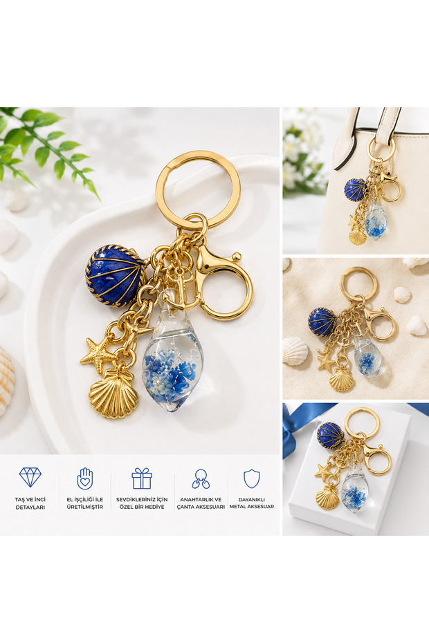 Marine Charm Keychain Bag Charm Luck Keychain 777