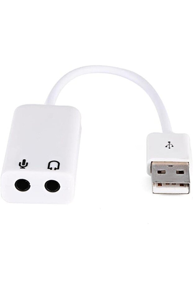 mrt shop كابل خارجي 7.1 USB لبطاقة الصوت مع محول ميكروفون 3.5 ملم 1181802