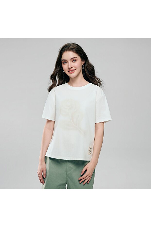 Women Cotton Graphic Tee