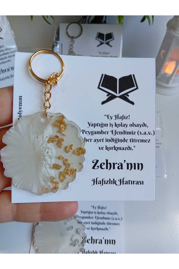 Quran Reading Gift Keychain with Card (10 Pieces) Quran Gift/Mevlüt Gifts