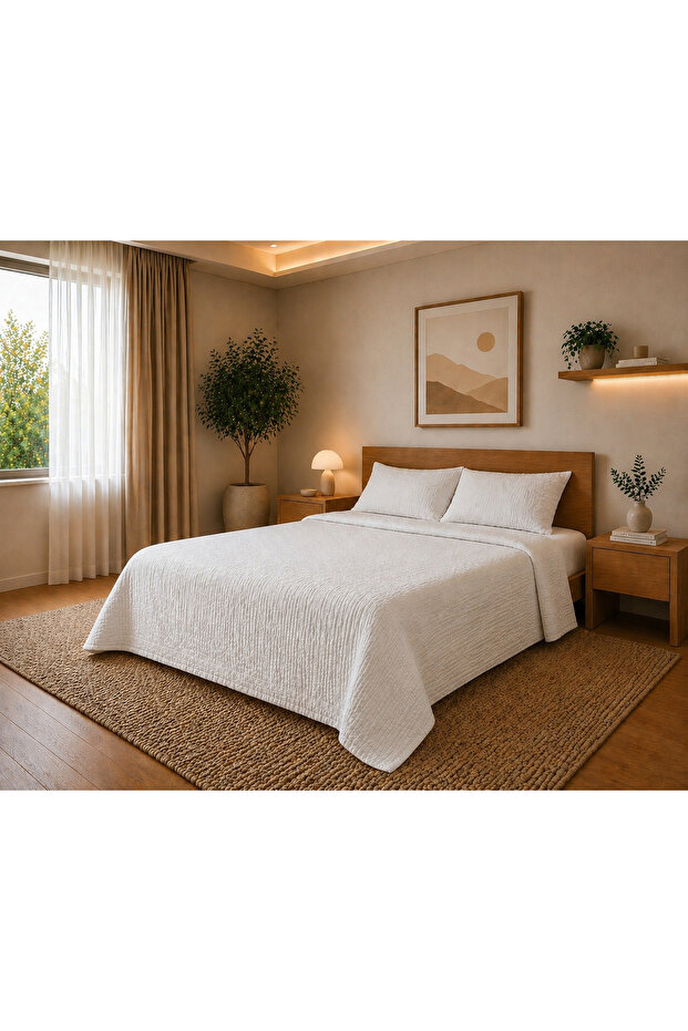 Daily 100% Cotton Muslin Pique 4 Layer Double Pique 200X220