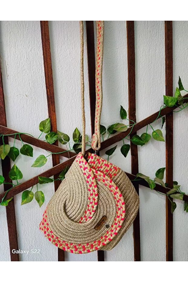 Handmade Sports Straw Crossbody Bag