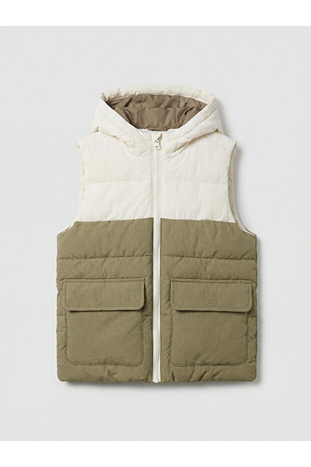 Hooded Boy's Puffer Vest