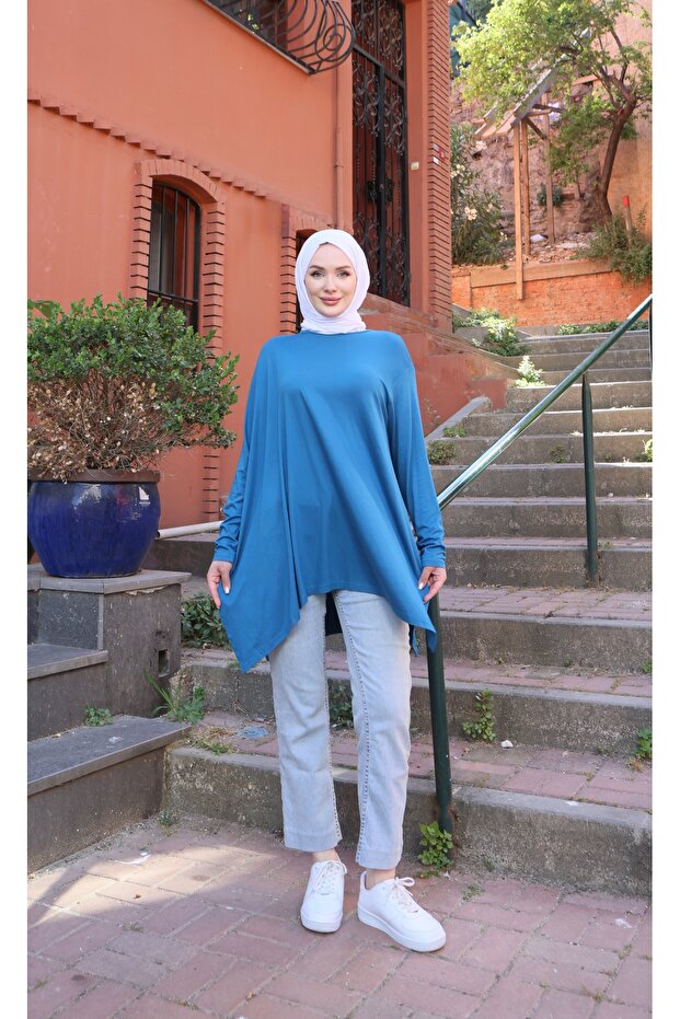 Casual Tunic with Slits on the Sides
