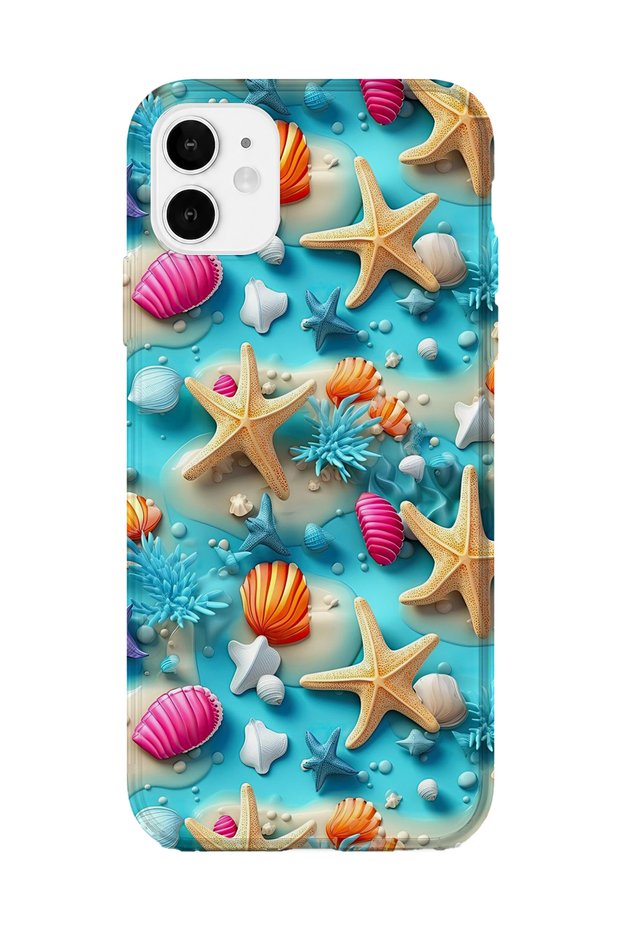 iPhone 11 Compatible Printed Transparent Phone Case |   Collection: Summer Beach Tropical