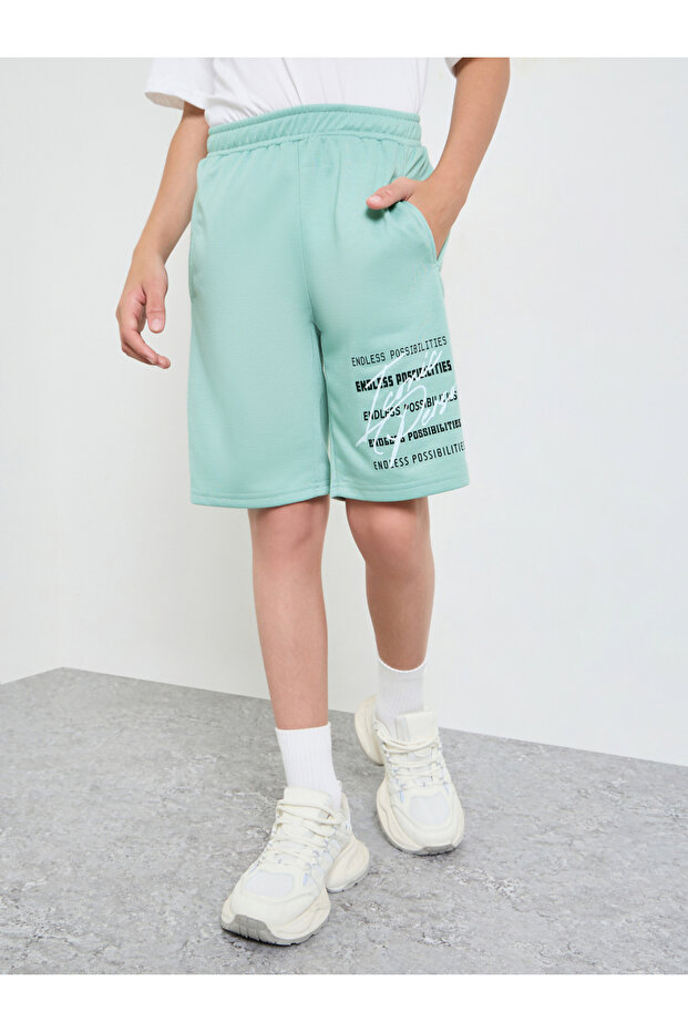 Teen Boys Placement Print Shorts