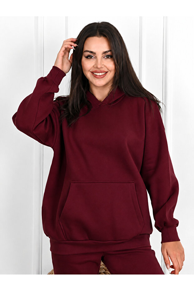 Women's Winter Oversize Hooded Sweatshirt