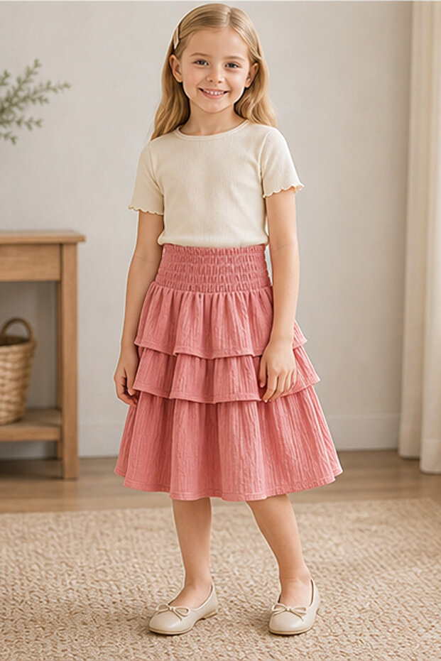 Girls Smocking Skirt