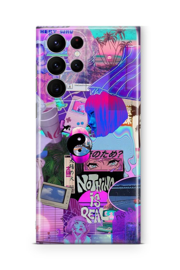 Samsung Galaxy S23 Ultra Compatible Printed Transparent Phone Case | Collection: Neondream District