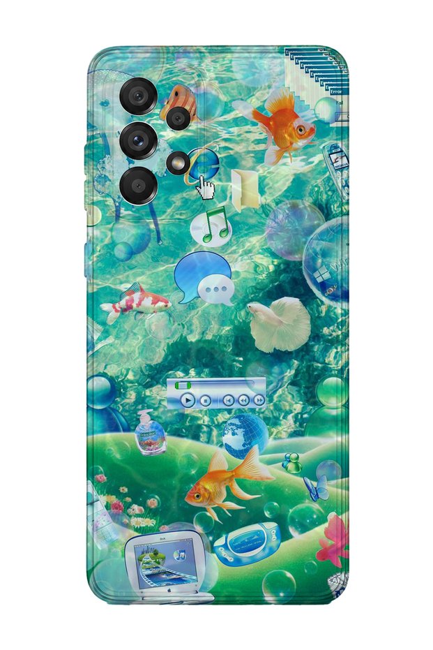 Samsung Galaxy A73 Compatible Printed Transparent Phone Case | Collection: Aeroglass Mirage