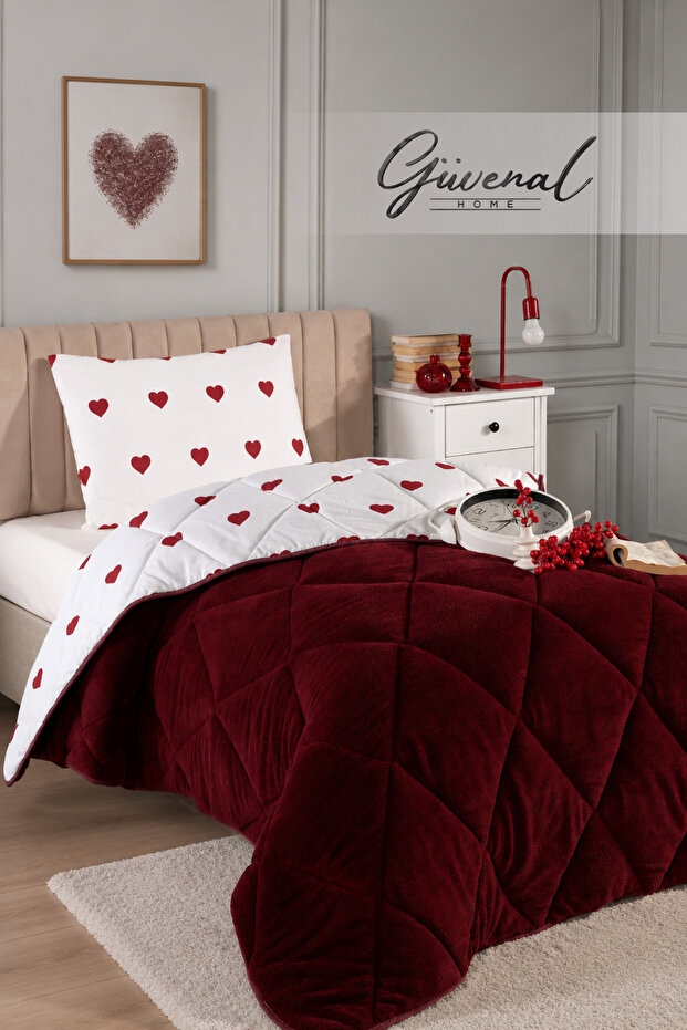 Tuana | Wellsoft Double-Sided Single-Person Quilt with Pillowcase | Bedspread | Quilt | Pillowcase | Dowry | Sleep