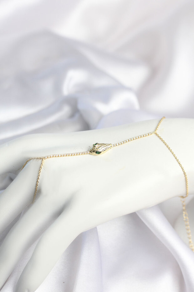 Gold Color Snake Model Brass Women's Shahmeran