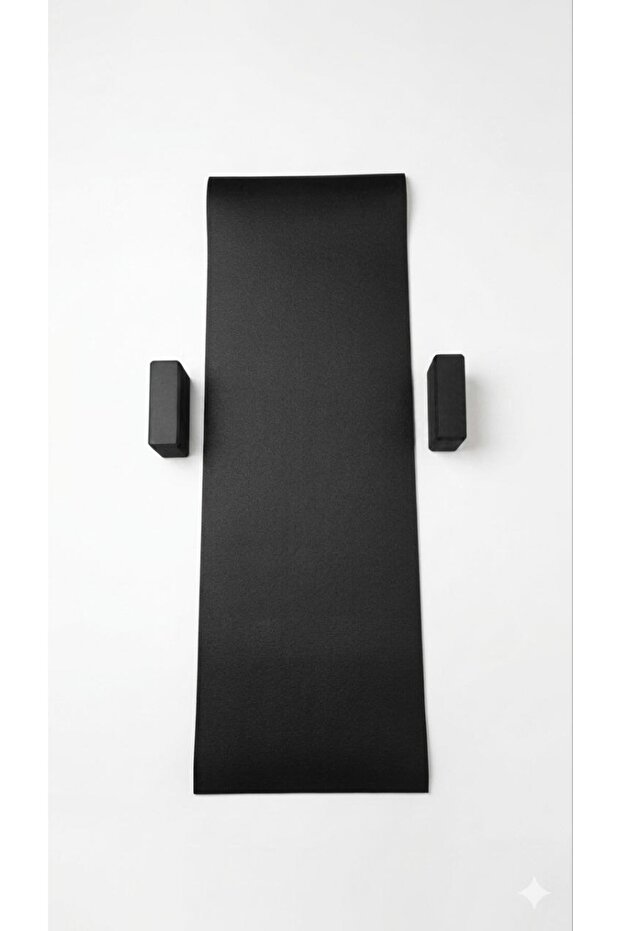 15mm Extra Thick Non-Slip Pilates Mat and 2-Piece High-Density Eva Yoga Block Set