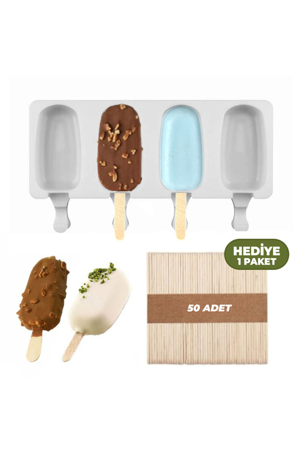 Ice Cream Mold Magnum Ice Cream Mold Silicone + Ice Cream Stick Gift