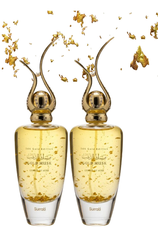 قطعتان من عطر المسك الذهبي 100 مل