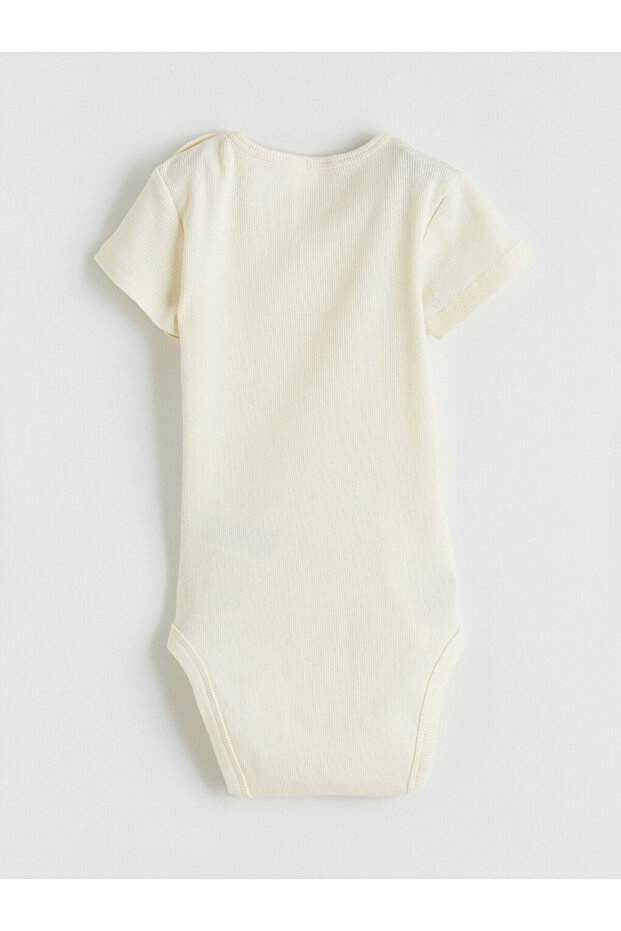 Crew Neck Baby Boy Snap Bodysuit