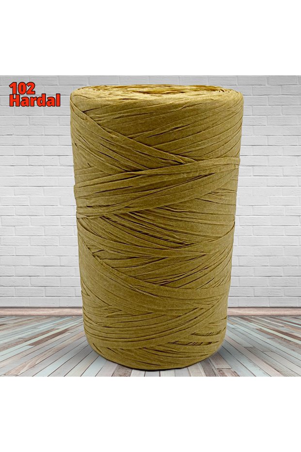 Raffia Yarn Soft Raffia 150 Grams 102 Mustard