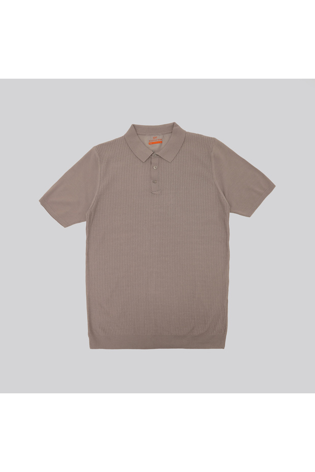 Men's Knitwear Half-Zip Polo Collar T-Shirt
