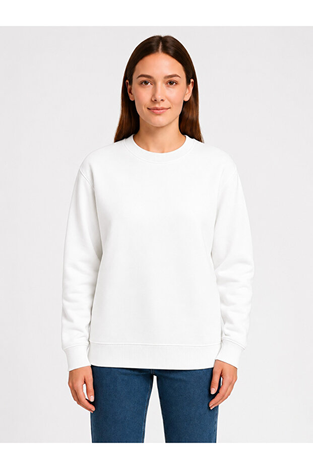 Unisex Winter Oversize 0-Collar Sweatshirt
