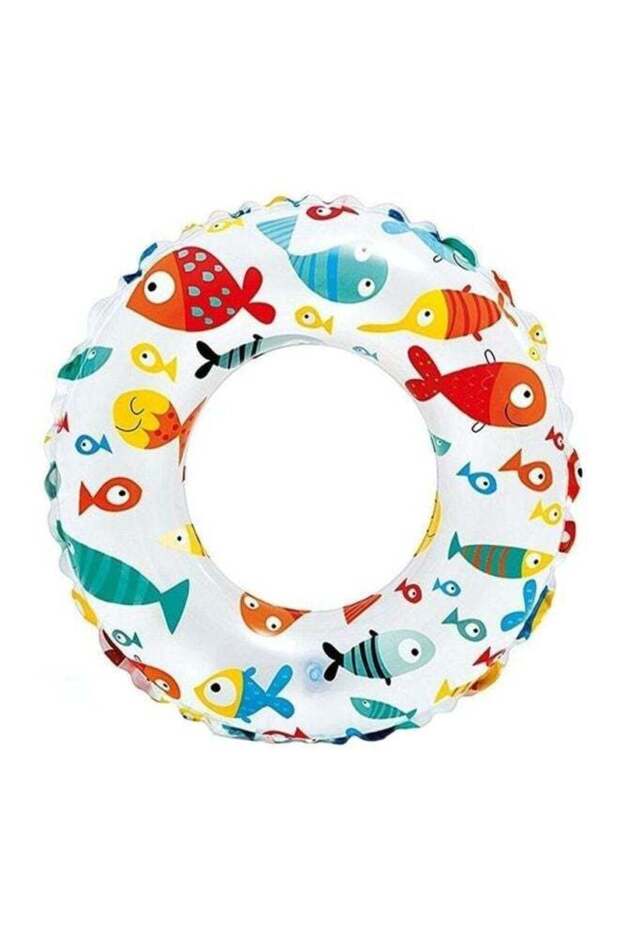 Fish Print Inflatable Swim Ring Float 51cm