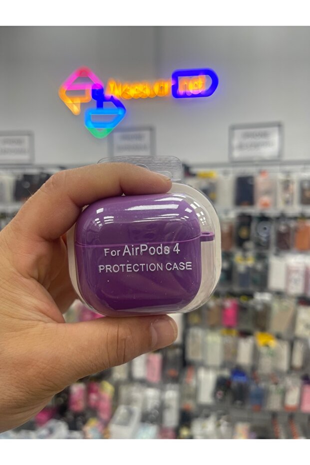 غطاء سيليكون متوافق مع Airpods الجيل الرابع، مصنوع من السيليكون ذو الملمس الجلدي الداخلي.