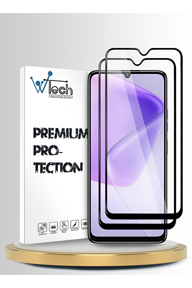 Oukitel C6 5G 2025 Premium E2E Series Full Glue Full Cover Tempered Glass 2 Pack Clear/Black