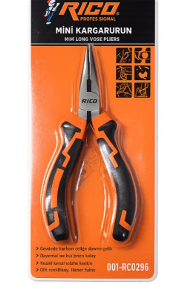 Rico Rc-0296 115mm Mini Nose Pliers 4.5"