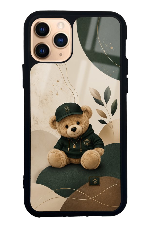 iPhone 11 Pro Forest Teddy Design Glossy Phone Case