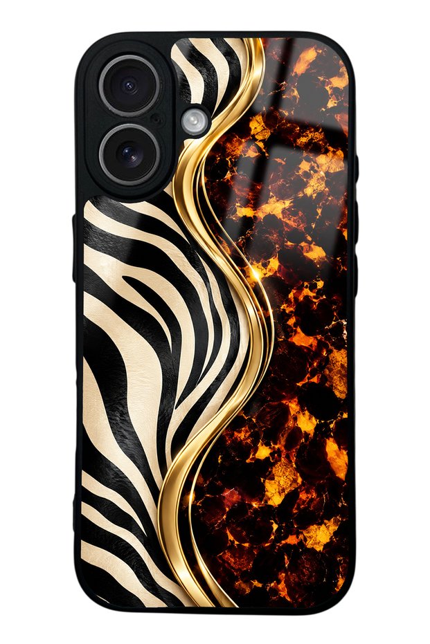 iPhone 17 Black Safari Design Glossy Phone Case