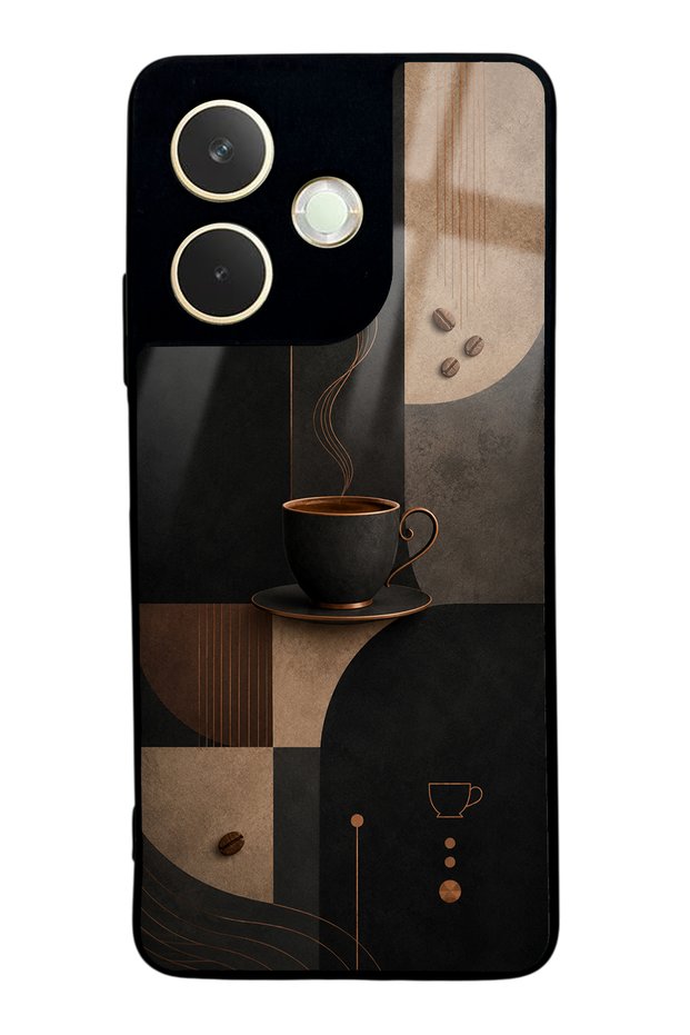Oppo A5 Pro Black Mocha Coffee Design Glossy Phone Case