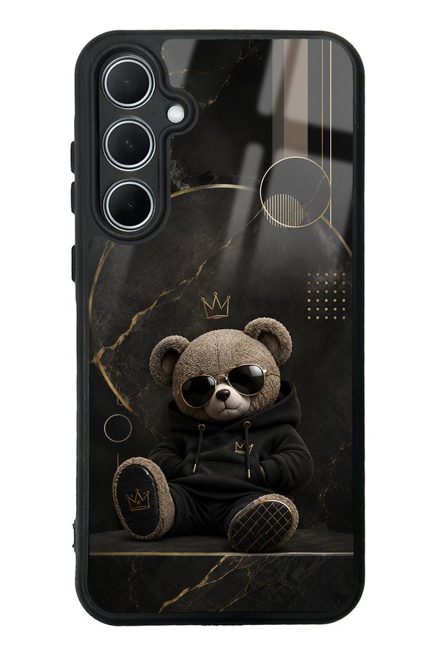 Samsung A35 Royal Teddy Design Glossy Phone Case